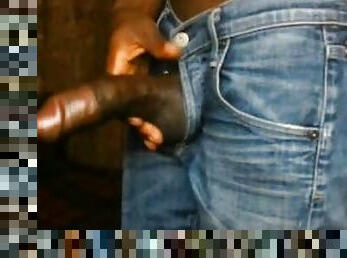SOLO AFRICAN BBC HUGE NUT  AFTER DRY HUMP IN JEANS