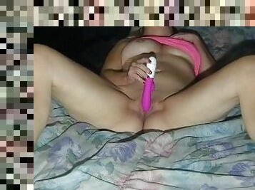 orgasmo, amateur, juguete, cámara, voyeur, rubia, pequeñita