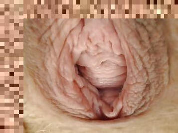 Extreme Closeup Gape Spreading Pussy