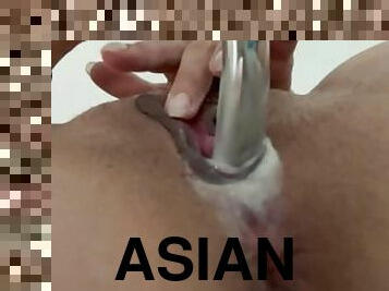 asia, mastubasi, vagina-pussy, muncrat, sayang, remaja, mainan, sperma, sempurna, seorang-diri