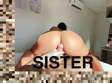 Step Sister Tries Sex in Her Porn Swimsuit