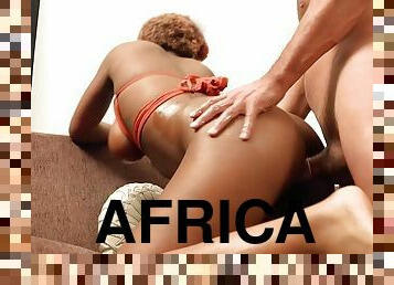 African Sex Trip - Stacked Ebony Needs Deep Interracial Filling
