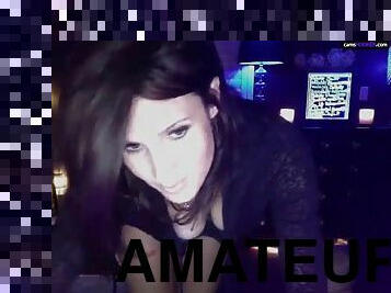 Brunette webcam tease