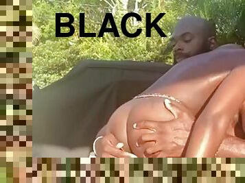 Big black ass fucked outdoors i found her on meetxx.com