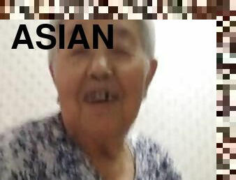 asiático, abuelita, china