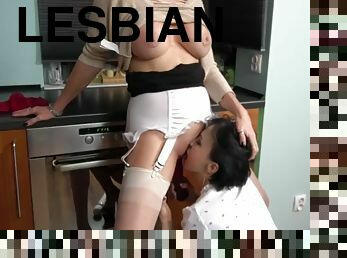Beautiful aged moms try lesbian sex