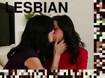 Intense hot-ass lesbian scene with hot milfs going hard  sweaty