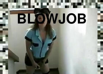 Police girl blowjob