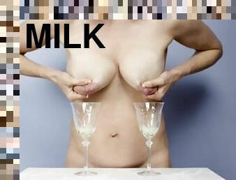 Hand expression milking breast
