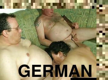 German milf take two dicks