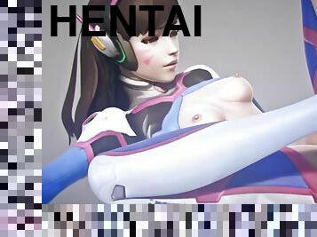 D.Va 7 - Overwatch SFM and porn compilation in Blender