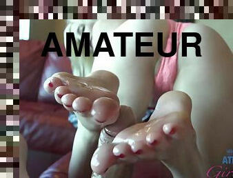 Adorable girls in unique foot fetish compilation
