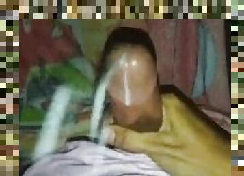 Sarap mag salsal talsik sa likod ng phone ang tamod ko (Cumshot)