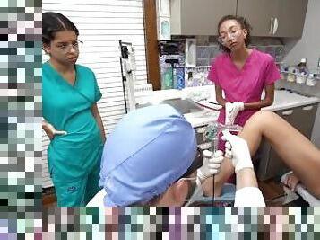 3 Female Nurses Are Made To Examine Each Other Under Watchful Eye Of Male Doctor Tampa