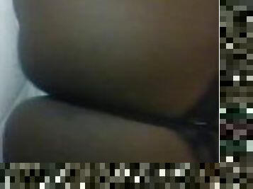 culo, amateur, negra-ebony, negra, a-solas