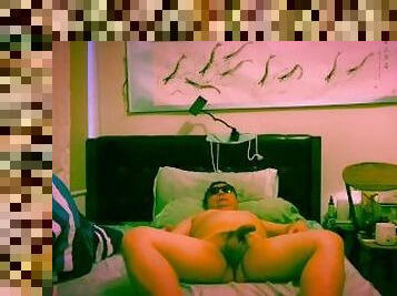 Asians fatty masturbate penis