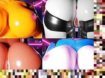 cul, gros-nichons, jouet, compilation, anime, hentai, 3d, seins, bout-a-bout, fétiche