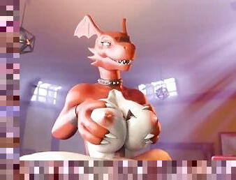 Guilmon Gives You A Soft Boobjob