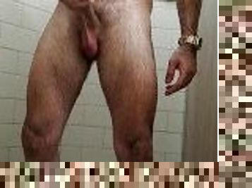 Jerking off in the shower