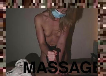 Massaging Bae Loves Stroking Dick After Oiled Massaging