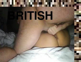 Real Homemade British Couple - Sub Milf Getting Spanked + Wiped