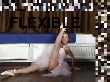 blond, perfektno, drobcena, telovadba, fleksibilne, noge-legs