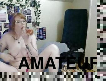 perä, masturbaatio, orgasmi, amatööri, anaali, lelu, punapää, verkkokamera, soolo