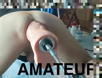 gigantisk, amatör, anal, leksak, hardcore, gay, maskiner, ritt, dildo