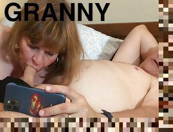 Cock Sucking Elegant Granny Carmen Cam3