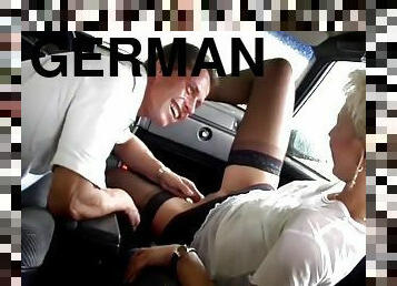 German wife raised a hot car sex