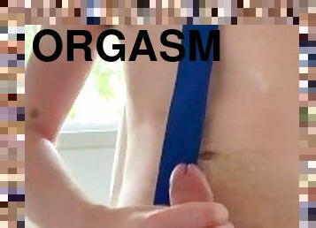 Private School Lad Edging And Nipple Teasing