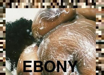 BBW Big Tit Ebony Girl in Shower