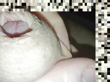 Close up uncut cock