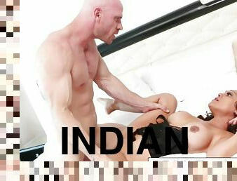 Big Tittied Indian Milf Sees A Hung Stud