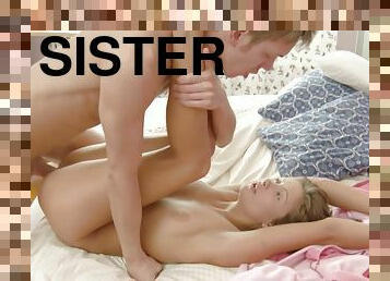 Petite Virgin Sister Caught Bro Jerking Off