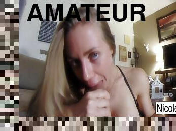 amaterski, velik-penis, drkanje, pov, blond