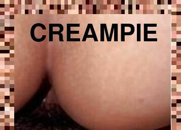 Sexy Latina gets a creampie