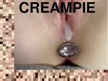 far, kæmpestor, fisse-pussy, kone, amatør, creampie, bdsm, tøs, synsvinkel, sperm