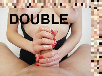 Double Pov Of Amazing Dick Massage By Busty Milf - Eva Myst (slomo Cumshot)
