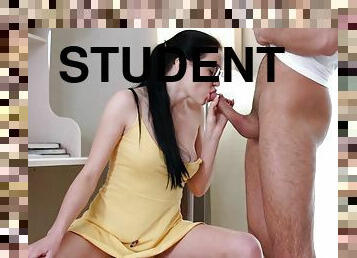 Creeper Used Sneak Attack On Sexy Student!