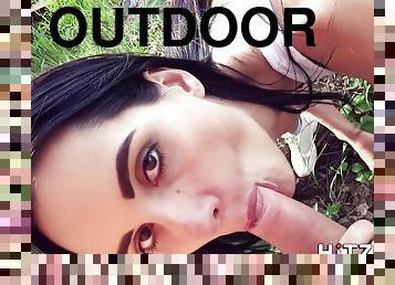 Sweet Teen Gets Fucked Outdoors - Megan Venturi