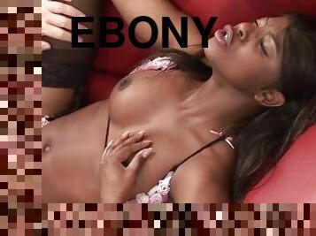 Hot Big Titty Ebony Babe Wet Shaved Pussy Fucked hard