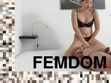 Mistress Amritas Bondage Hand Footjob - FemdomSex