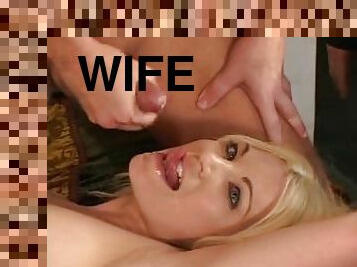 pretty blonde wifey cuckold sex