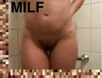 cur, imbaiere, amatori, milf, excitat, italian, dus, solo, tatuaj