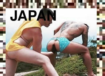asiatisk, fisting, tissende, kæmpestor-pik, hardcore, bøsse, japans, fetish, tatovering, pik