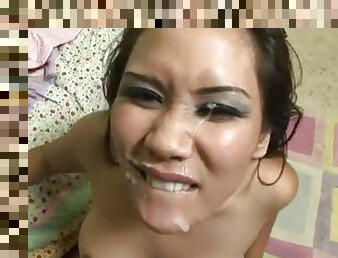Hot Girlfriend Gets Fucked And Cummed On Her Face