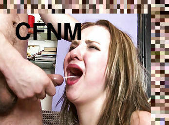 Cum in Mouth After Rough European Slut Ass Pounding