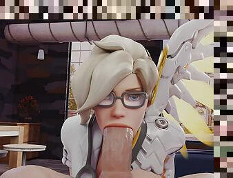 MERCY EXTREME DEEPTHROAT (TRY NOT TO CUM WITH TASTY DEEP BLOWJOB, DEEP BLOWJOB, INTENSE BLOWJOB, HENTAI 4K) by SaveAss