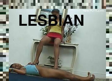 Lesbian Tramplig Girl